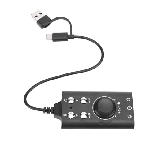 Generic USB Sound Card, External Stereo Sound Adapter with Volume Control and 7.1 Surround, for PC Laptop Desktop Headset OS X