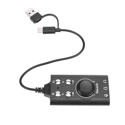 Generic USB Sound Card, External Stereo Sound Adapter with Volume Control and 7.1 Surround, for PC Laptop Desktop Headset OS X