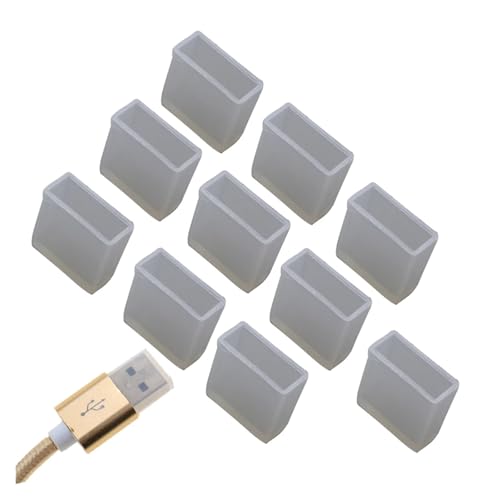 USB Cover Cap 12 Pcs USB Male Dust Plug Silicone Stopper Cap for Charging Extension Transfer Data Line Cable USB Protector Anti-Dust Cover for USB Type A(Q-Transparent colorK) - color: Q-transparent colorK