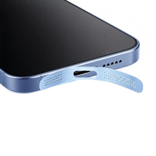 MysticHome for iPhone 17/16 Pro Accessories, 5 Pcs Cell Phone Speaker Anti-Dust Plugs, 1 Pcs USB C Dust Plug, Compatible with Speaker Dust Cover,Sky Blue - color: Sky Blue