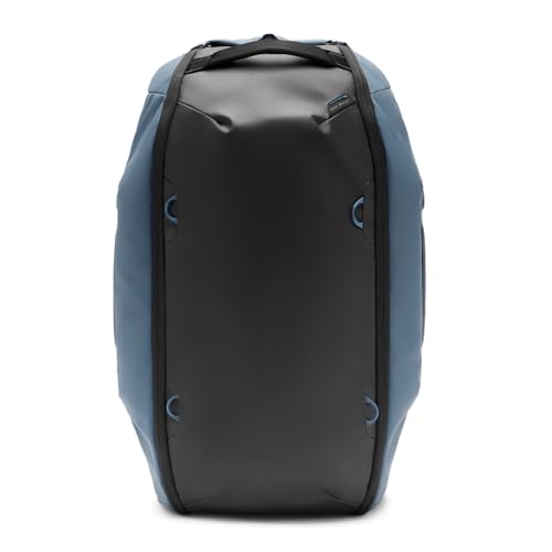 Peak Design Travel Duffelpack 45-65L, Ocean, Weatherproof Duffel Backpack, Expandable Design, Extra-Long Zip Path, Stowable Straps, Fits Packing Cubes and Camera Cubes, Versatile Duffel Bag for Travel - color: Ocean