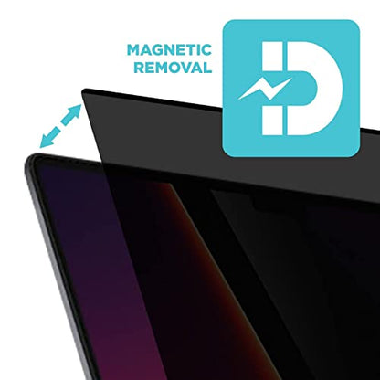 Tech Armor Magnetic Privacy Film Screen Protector Designed for MacBook Pro Retina 14 Inch 2021, Easy Magnet Removal 1 Pack