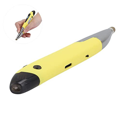 Capacitive Stylus Pen with Handwriting Function, Portable ABS Drawing Tool for Note Taking, Compatible with Tablet Phone Screen, Yellow - color: Yellow
