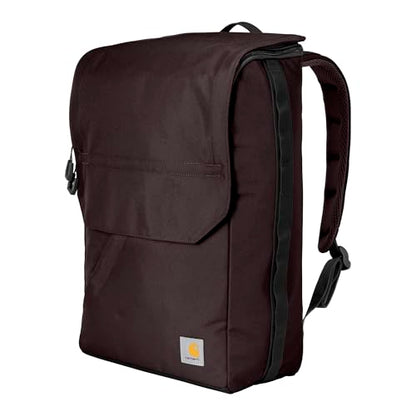 Carhartt 21L Top-Load Backpack, Durable Water Resistant Coated Canvas Base W/ 17" Laptop Sleeve, Port - color: Port