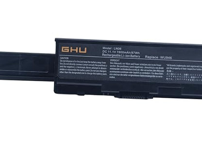 GHU 9-Cell Laptop Battery 87Wh Replacement for Dell Studio 1535 1536 1537 1555 1557 1558, Compatible with PP33L PP39L WU946 WU965 WU960 KM958 MT264 MT276 312-0701 - style: 87 Wh (1535 1555)