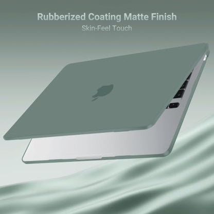 MOSISO Compatible with MacBook Air 13 inch Case M5 2026 M4 M3 M2 2025-2022 | A3449 A3240 A3113 A2681, Hard Shell&Keyboard Cover&Screen Film&Pouch for MacBook Air 13.6 inch Case, Emerald Green - color: Emerald Green