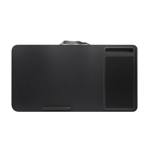 SaharaCase - Premium Portable Lap Desk with Cushion, Device Slot & Mouse Pad, Laptop Tray for Bed, Sofa, or Travel, Carbon Black, (LT00074)