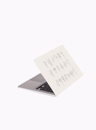 Laptop Skin Sticker Cover Decal - Flower Decal - Universal Size - Fits All laptops up to a 16” Diagonal Size | Easy to Apply, Remove and Change Styles (Hand Drawn Flowers) - style: Hand Drawn Flowers