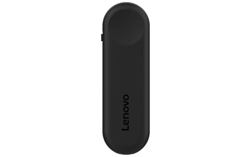 Lenovo Portable Rechargeable Presentation Remote – Bluetooth® 5.3 Wireless Clicker with Digital Pointer, USB‑C Charging, Ultra‑Lightweight, for Windows 10 or Later & macOS 12 or Later, Black