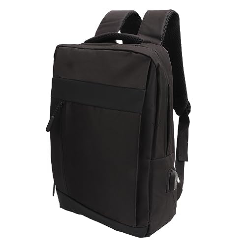 Extra Large Capacity Business Laptop Backpack, Multi Layer Large Capacity Business Laptop Bag with USB Charging Port, Unisex (Black)