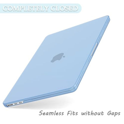 AKIT Compatible with MacBook Air 13 inch Case 2026 2025 2024-2022 M5 M4 M3 M2 Model A3449 A3240 A3113 A2681, Protective Laptop Hard Shell for MacBook Air 13.6" + Keyboard & Screen Cover, Air Blue - color: Air Blue