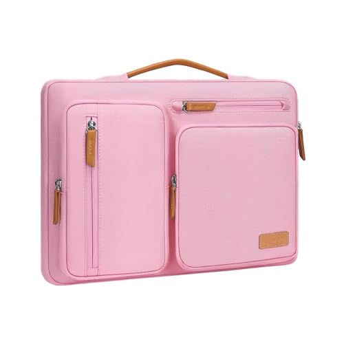 MOSISO 12.9 inch Tablet Sleeve Case for iPad Pro 13 M4 & iPad Air 13 M3 M2, iPad Pro 12.9 M2 M1 6/5th with Magic Keyboard&Smart Keyboard Folio, Side Open Carrying Bag with 4 Zipper Pockets, Pink - color: Pink, size: 12.9 inch