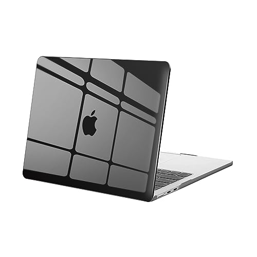 MOSISO Compatible with MacBook Air 13 inch Case M1 2022-2018 | Touch ID Plastic Hard Shell Cover Compatible with MacBook Air 13.3 inch Case, A2337 M1 A2179 A1932, Crystal Black - color: Crystal Black
