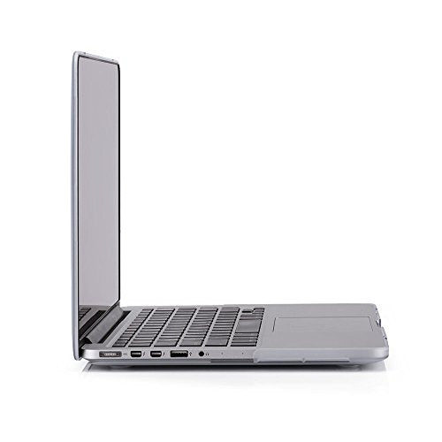 RUBAN Case Compatible with MacBook Pro 13 inch 2015 2014 2013 2012 (A1502 & A1425 Models), Plastic Hard Shell Case & Keyboard Cover for Old Version MacBook Pro Retina 13 Inch, Frost White - color: Frost Clear