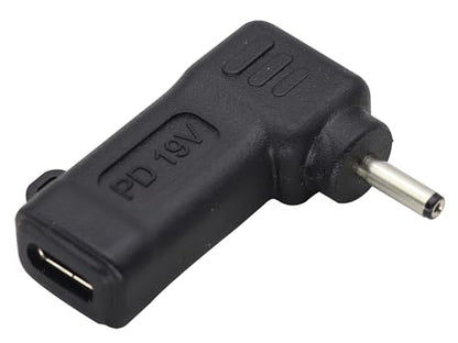 Laptop Charging Adapter PD Type C Female to DC3.0x1.1mm Male Power Adapter Converter for HP Pro-Book Chrome-Book C-3011