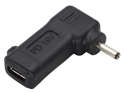 Laptop Charging Adapter PD Type C Female to DC3.0x1.1mm Male Power Adapter Converter for HP Pro-Book Chrome-Book C-3011