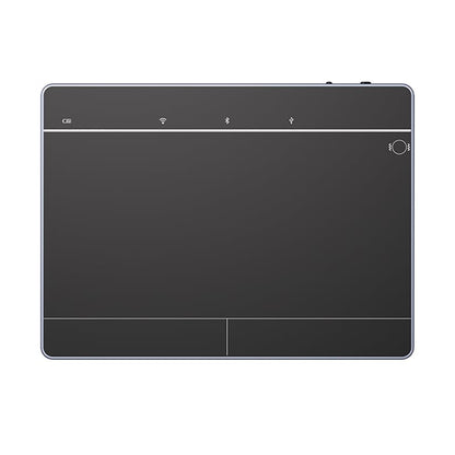 JOMAA Wired&2.4GWireless&Bluetooth Trackpad for Windows 10/11,Rechargeable Touchpad Mouse with Multi-Gesture Support for PC Laptop Computer (Black) - color: Black