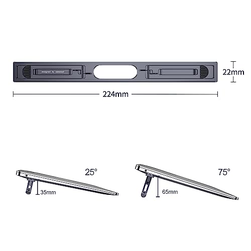 Laptop Risers for Desk, 4 Adjustable Heights Laptop Stand, Keyboard Riser, Ergonomic Laptops Feet for Desk, Compatible with MacBook Air Pro, with Dell, with HP, More 10-15.6” Laptops | Ergonomic Laptop Stand for 10-15.6 Inch MacBook Air Pro，Dell，HP, Keybo