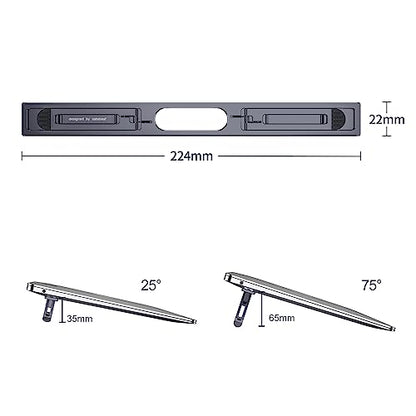Laptop Risers for Desk, 4 Adjustable Heights Laptop Stand, Keyboard Riser, Ergonomic Laptops Feet for Desk, Compatible with MacBook Air Pro, with Dell, with HP, More 10-15.6” Laptops | Ergonomic Laptop Stand for 10-15.6 Inch MacBook Air Pro，Dell，HP, Keybo