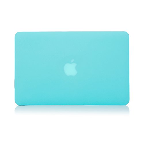 RUBAN Case for MacBook Air 13 Inch (Models: A1369 & A1466, Older Version 2010-2017 Release), Slim Snap On Hard Shell Protective Cover and Keyboard Cover, Turquoise - color: Turquoise