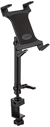 ARKON Mounts Heavy-Duty Tablet Clamp Mount for Desks or Treadmills | Universal Tablet Holder | Strong C-Clamp | Compatible with iPad, Samsung, Google, Huawei, Nokia, and more | TAB804