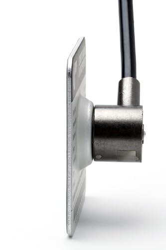 Stop Security Lock Anti-Theft Plate w/Heavy-Duty Steel Cable Lock & Lifetime 24/7 Recovery – Laptops/Tablets/Devices | USA Made