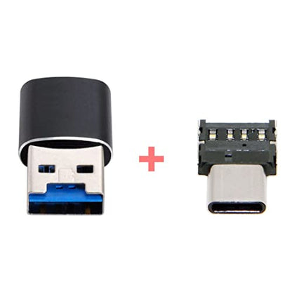 ChenYang USB 3.0 Micro SD Card Reader USB 3.0 to Micro SDHC/Micro SDXC/TF Card Reader Adapter with USB C OTG Adapter - color: USB Reader+USB C Adapter