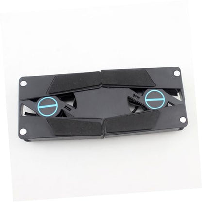 Veemoon 2pcs USB Laptop Cooling Pad Dual Fans, Foldable Ventilated Stand for Gaming and Office Use, Quiet Air Cooler Compatible 15-17 Inch Laptops