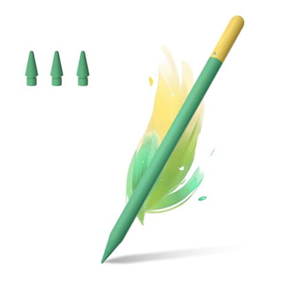 Magnetic Stylus Pen 2018-2026, 15-Mins Fast Charge Active Pencil with 4 Extra Tips & 10-Hrs Battery, Stylus Pencil Compatible with iPad A16 11-6th Gen, Pro 13/12.9/11 M4/M5, Air M4/M3/M2, Mini 6/5/7th - color: Green