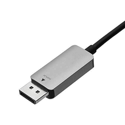 Amazon Basics Aluminum Uni-Directional USB-C (Source) to DisplayPort Cable (Display) - 6-Foot - size: 6-Foot