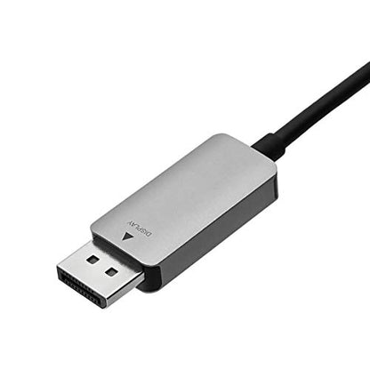 Amazon Basics Aluminum Uni-Directional USB-C (Source) to DisplayPort Cable (Display) - 6-Foot - size: 6-Foot