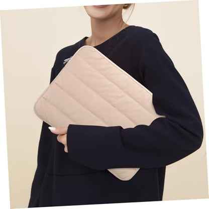 STOBOK Laptop Sleeve Case Water-Resistant Polyester Protective Bag Multiple Compartments for Notebook Tablet for Travel and Work