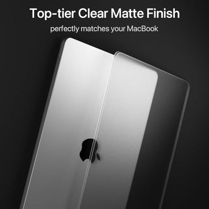 Soonjet for MacBook Air 15 inch Case M5 M4 M3 M2 2026-2023 Laptop Cover | Invisible Armor, Clear Matte, Protective Hard Shell, Ultra Thin, Anti Fingerprint & Crack, Scratch Resistant, Close Seamless - color: Matte Clear