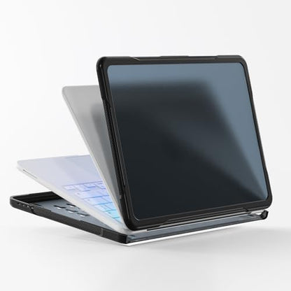 Batianda Ultimate Rugged Case for MacBook Neo 13 Inch 2026, Black | Fits Model A3404, Shock-Absorbing TPU Bumper, Carbon Fiber Side Texture, Matte Rugged Shockproof Hybrid Protective Shell - color: Black