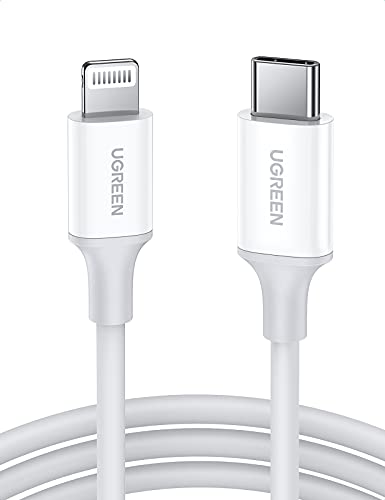 UGREEN USB C to Lightning Cable- 3FT MFi Certified PD Fast Charging Lightning Cord Compatible with iPhone 16/15/14/14 Pro/13/13 Pro/12/12 Pro/11, MacBook, iPad, AirPods Pro - size: 3FT