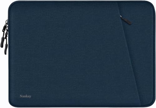 Laptop Sleeve Case 14 inch, Shockproof Protective Computer Cover with Accessories Pocket, Portable Laptop Bag Compatible for 14 inch MacBook Air/Pro, Dell, HP, Acer, Asus, Lenovo, Dark Blue - color: Dark Blue, size: 14 inch