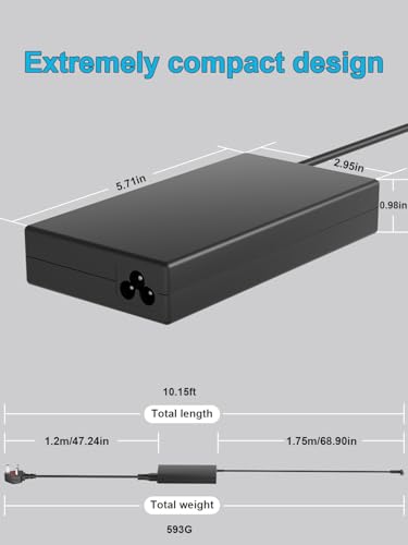 120W AC Charger Compatible with HP USB-C Dock G5 5TW10UT 5TW10AA,Essential Dock G5, Universal Dock G2 5TW13AA, Elite USB-C G4 TB3 Docking Station Pavilion 15 17 Envy 15 17 Laptop