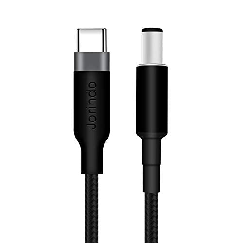 Type-C to DC7.4x5.0mm PD Power Cord, 100W 5A Braided Nylon Fast Charging Cable for hp EliteBook 840 G1 840 G2 Elitebook 820/840/850 G1 Laptop Adapter - size: 1m/3.2ft, style: type-c male to (HP)DC7.4X5.0mm