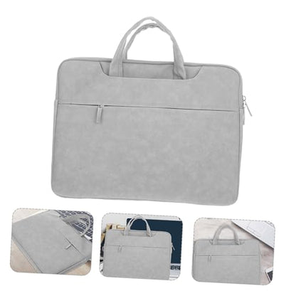 Laptop Sleeve Case for Notebook Pu Protective Bag Front Pocket Water-Resistant Carrying Case for Business Travel Compatible Laptops