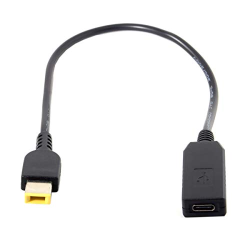 chenyang CY USB C to Rectangle ThinkPad X1 11.0 * 4.5mm Power Plug PD 65W Emulator Trigger Charge Cable - style: For Rectangle 20V