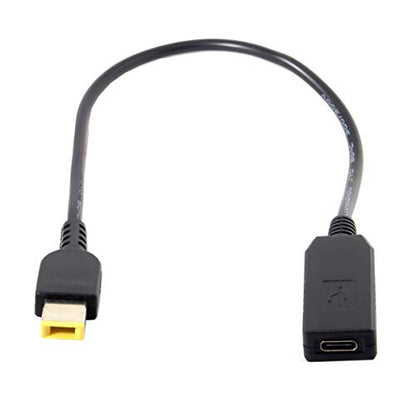 chenyang CY USB C to Rectangle ThinkPad X1 11.0 * 4.5mm Power Plug PD 65W Emulator Trigger Charge Cable - style: For Rectangle 20V