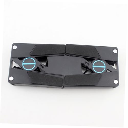 2PCS Dual Fan Notebook Cooler USB Powered Laptop Cooling Pad with Slip Design Quiet Cooling Fan for Gaming and Office Use Portable and Compact for Students and Travelers