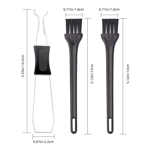 1 PCS Keycap Puller Switch Puller with 2 Cleaning Brushes | For Mechanical Keyboard, Fixing & Removal Tool, Stainless Steel