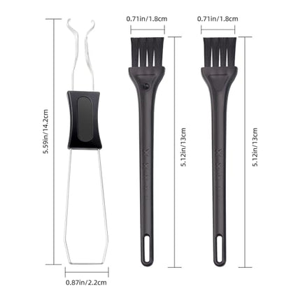 1 PCS Keycap Puller Switch Puller with 2 Cleaning Brushes | For Mechanical Keyboard, Fixing & Removal Tool, Stainless Steel