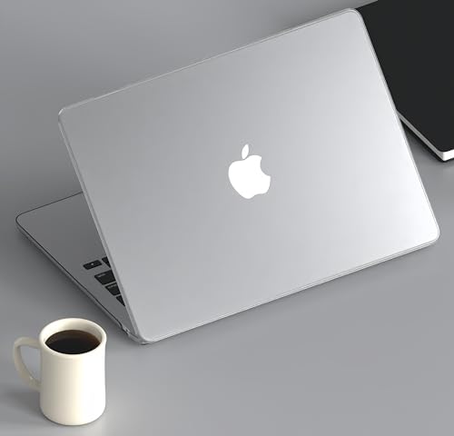 Case for MacBook Air 13 inch 2026 M5, 2022-2025 M4/M3/M2 | Matte Clear Plastic Hardshell & Keyboard Cover for Mac Air 13.6 inch Case A3449 A3240 A3113 A2681, Frosted Clear - color: 01 Frosted Clear