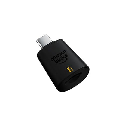 Amazon Basics Micro SD Card Reader USB-C 3.0, High Speed Data Transfer up to 200MB/s, Compatible with Smartphones, Tablets, Laptops - size: USB-C