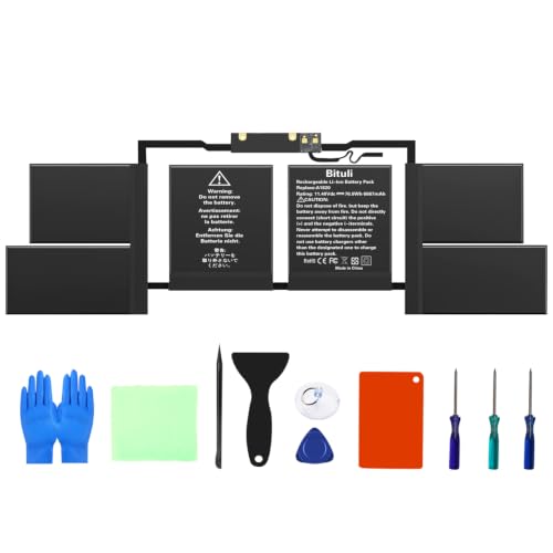 A1820 A1707 Battery for MacBook Pro 15 inch A1707 (Late 2016 Mid 2017) Touch Bar EMC 3162 3072 Series MLH32LL/A MLH42LL/A MLW72LL/A MLW72HN/A MLW82LL/A MPTR2LL/A MPTT2LL/A - color: A1820