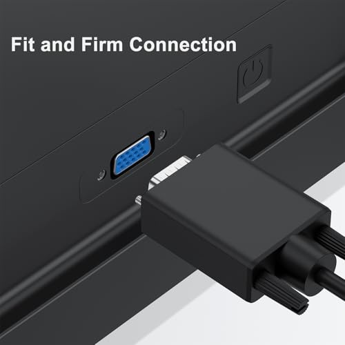 Vanjua DisplayPort to VGA Cable, 1.8M/5.9FT Display Port of Computer/Laptop to VGA of Monitor/Projector Adapter (Not Bidirectional)