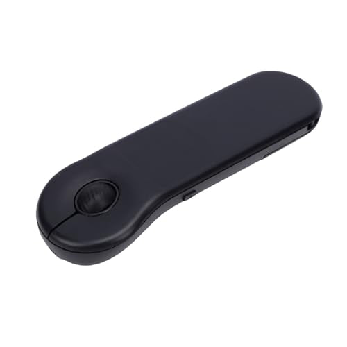 Wireless Presenter Remote Rechargeable, Bluetooth Presentation Clicker with Touchpad Mouse Control, 2.4G USB Receiver for PC Laptop Slides Presenters (Black) - color: Black
