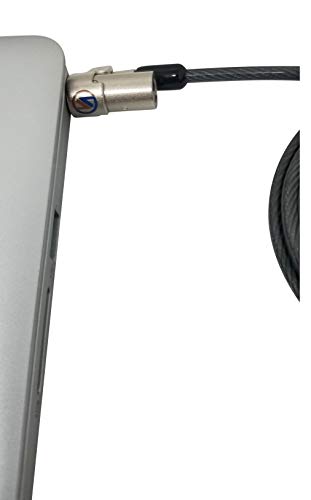 Sendt Black Notebook Laptop Keyed Lock for Wedge Security Slots